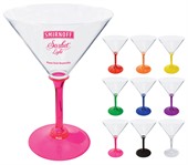 10oz Plastic Standard Stem Martini Glass
