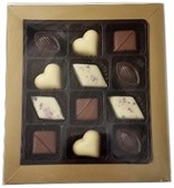 12 Piece Assorted Belgian Chocolate Box