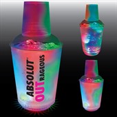 12oz 3 Light Clear Plastic Light Up Cocktail Shaker