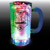 14oz 3 Light Clear Plastic Light Up Beer Mug