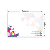 150x100mm White Sticky Note Pad - 25 Sheet