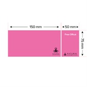 150x75mm Coloured Sticky Note Pad - 100 Sheet