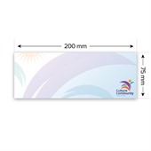 200x75mm White Sticky Note Pad - 100 Sheet