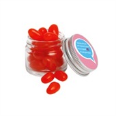 20g Mini Glass Jar Corporate Mini Jelly Beans