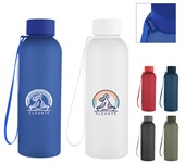 20oz Brookvale rPET Rubberised Bottle With Carry Strap
