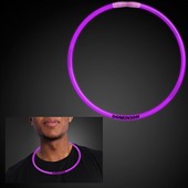 22 Inch Purple Glow Necklace