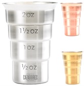 2oz Stepped Metal Jigger
