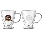 300ml V-Shaped Double Wall Glass