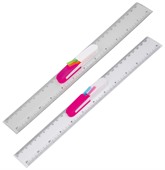30cm Ruler With Sticky Flags