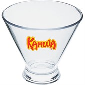 3oz Plastic Sampler Stemless Martini Glass