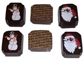 4 Piece Santa And Snowman Chocolate Box