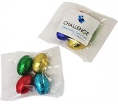 4 Solid Easter Eggs In Cello Bag