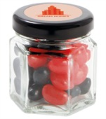 40 gram Small Hexagon Jar Corporate Colour Mini Jelly Beans