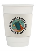 420ml Compostable Double Wall Coffee Cup With Sleeve