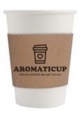 420ml Compostable Single Wall Coffee Cup With Sleeve