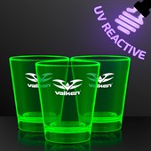 44ml UV Reactive Green Glow Shot Glass