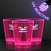 44ml UV Reactive Pink Glow Shot Glass