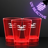 44ml UV Reactive Red Glow Shot Glass