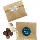 50 gram Kraft Paper Bag With Lindt Buttons & Marshmallows