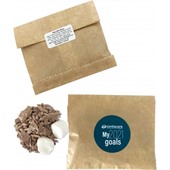 50 gram Kraft Paper Bag With Lindt Hot Chocolate Flakes & Marshmallows