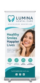 600 x 1400mm Standard Pull Up Banner