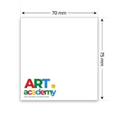 70x75mm White Sticky Note Pad - 100 Sheet