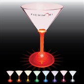 7oz Plastic Standard Light Up Stem Martini Glass