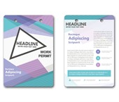 80x120mm Printed Name Tag