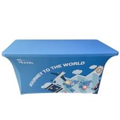 8ft Open Back Stretch Tablecloth