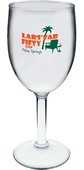 8oz Plastic Stemmed Wine Glass