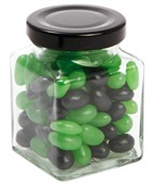 90 gram Small Square Jar Corporate Colour Mini Jelly Beans