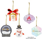 Acrylic Custom Shaped Xmas Ornament