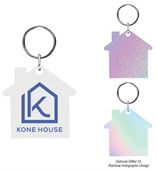 Acrylic Full Colour House Key Tag