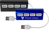 Aluminium 4 Port USB Hub