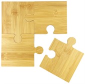 Bamboo 4 Puzzle Coaster Set