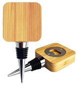 Bamboo Wine Stopper & Opener