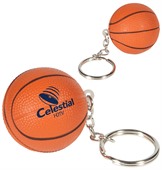 Basketball Stress Reliever Keyring
