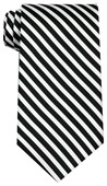 Black White Winchester Polyester Tie