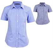 Brooklyn Ladies Multi-Tone Check Short Sleeve Shirt