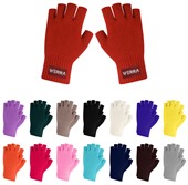 Caputo Plain Knit Kids Fingerless Gloves