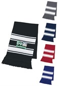 Castine Two Tone Knit Scarf With Fringe