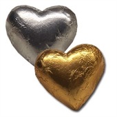 Chocolate Foiled Heart