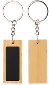 Circa Rectangular Bamboo Keyring