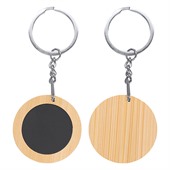 Circa Round Bamboo Keyring
