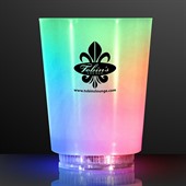 Colour Change Light Up Frosted Short Glass