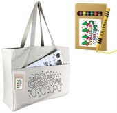 Colouring In Calico Large Shopper Bag
