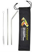 Combo Reusable Drinking Straws And Cleaner