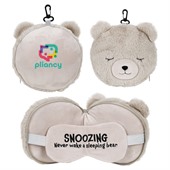 Comfort Pals Bear 2-in-1 Pillow Sleep Mask