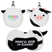 Comfort Pals Cow 2-in-1 Pillow Sleep Mask