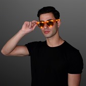 Cool Orange LED Party Glasses